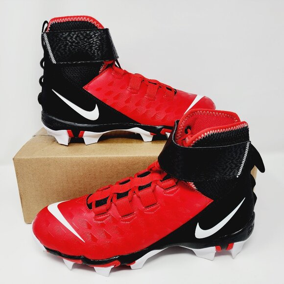 Nike Force Savage 2 Shark Red Black Football Cleats Men's 10 AQ7722-601 NWOB - Picture 1 of 8